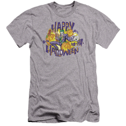 DC Batman Ha Ha Halloween - Men's Premium Slim Fit T-Shirt Men's Premium Slim Fit T-Shirt Batman   