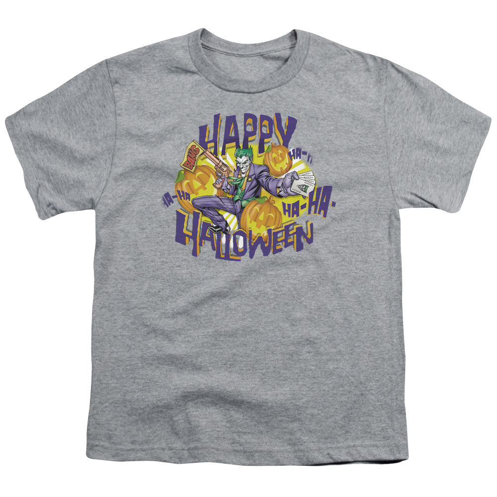 DC Batman Ha Ha Halloween - Youth T-Shirt Youth T-Shirt (Ages 8-12) Batman   