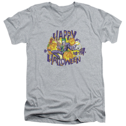 DC Batman Ha Ha Halloween - Men's V-Neck T-Shirt Men's V-Neck T-Shirt Batman   