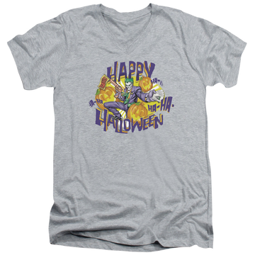 DC Batman Ha Ha Halloween - Men's V-Neck T-Shirt Men's V-Neck T-Shirt Batman   