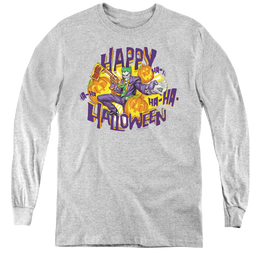 DC Batman Ha Ha Halloween - Youth Long Sleeve T-Shirt Youth Long Sleeve T-Shirt Batman   