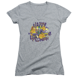 DC Batman Ha Ha Halloween - Juniors V-Neck T-Shirt Juniors V-Neck T-Shirt Batman   