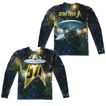 Star Trek The Original Series 50Th Ship men's all-over print long sleeve