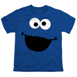 Sesame Street Cookie Monster Face - Youth T-Shirt Youth T-Shirt (Ages 8-12) Sesame Street   