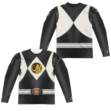 Mighty Morphin Power Rangers Black Ranger Uniform men's all-over print long sleeve