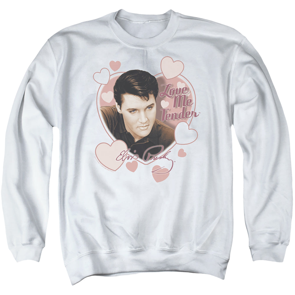 Elvis Presley Love Me Tender - Men's Crewneck Sweatshirt Men's Crewneck Sweatshirt Elvis Presley   