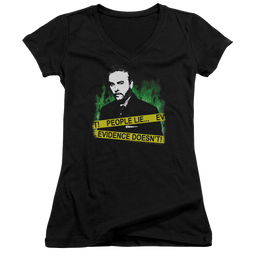 CSI People Lie - Juniors V-Neck T-Shirt Juniors V-Neck T-Shirt CSI