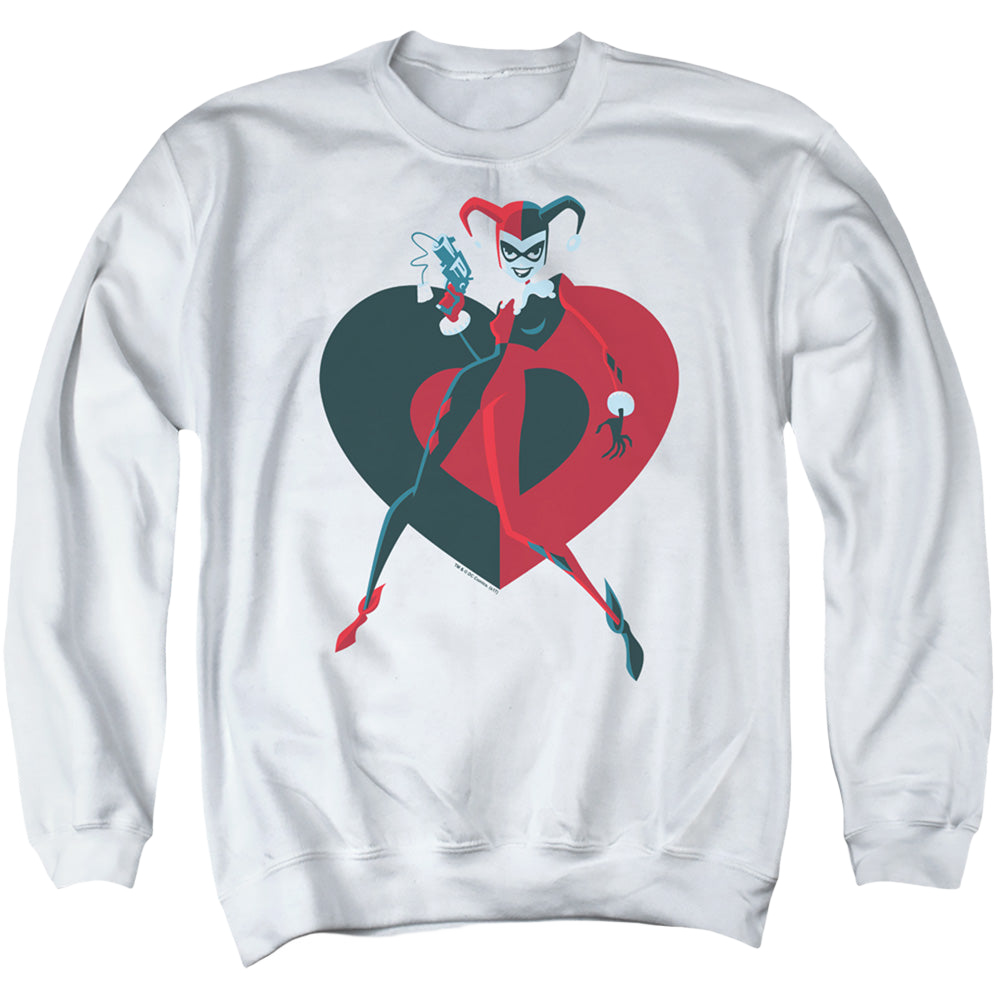 Harley Quinn Harley Heart - Men's Crewneck Sweatshirt Men's Crewneck Sweatshirt Harley Quinn