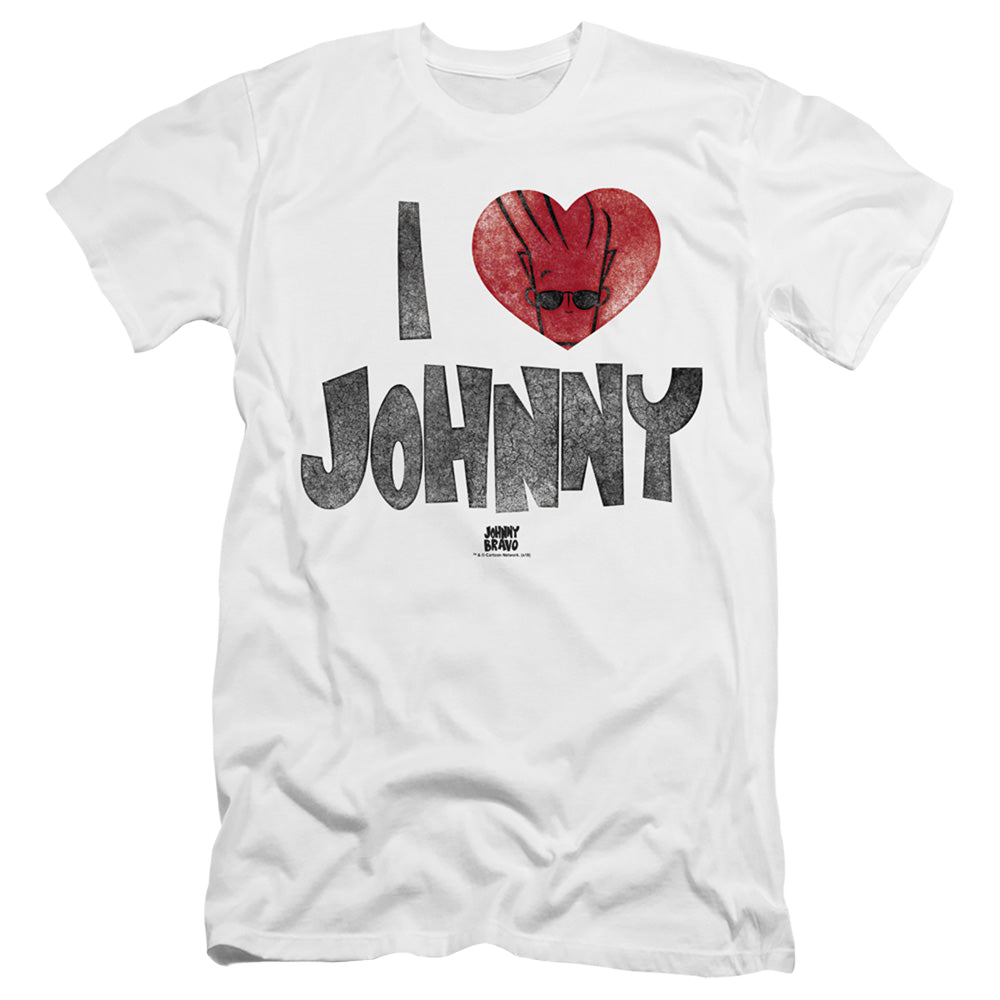 Johnny Bravo I Heart Johnny - Men's Premium Slim Fit T-Shirt Men's Premium Slim Fit T-Shirt Johnny Bravo