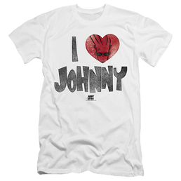 Johnny Bravo I Heart Johnny - Men's Premium Slim Fit T-Shirt Men's Premium Slim Fit T-Shirt Johnny Bravo