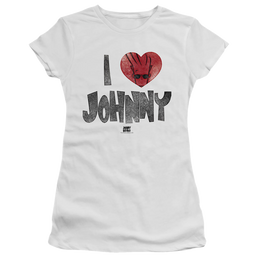 Johnny Bravo I Heart Johnny - Juniors T-Shirt Juniors T-Shirt Johnny Bravo