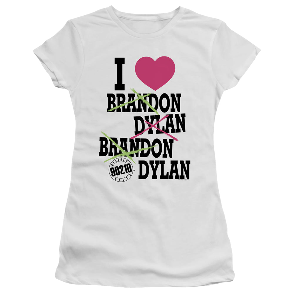Beverly Hills 90210 I Heart 90210 - Juniors T-Shirt Juniors T-Shirt Beverly Hills 90210