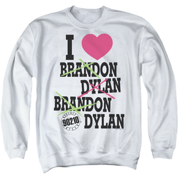 Beverly Hills 90210 I Heart 90210 - Men's Crewneck Sweatshirt Men's Crewneck Sweatshirt Beverly Hills 90210