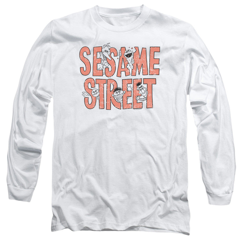 Sesame Street In Letters - Men's Long Sleeve T-Shirt Men's Long Sleeve T-Shirt Sesame Street