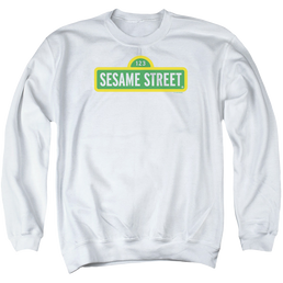 Sesame Street Logo - Men's Crewneck Sweatshirt Men's Crewneck Sweatshirt Sesame Street