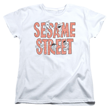 Sesame Street In Letters - Women's T-Shirt Women's T-Shirt Sesame Street