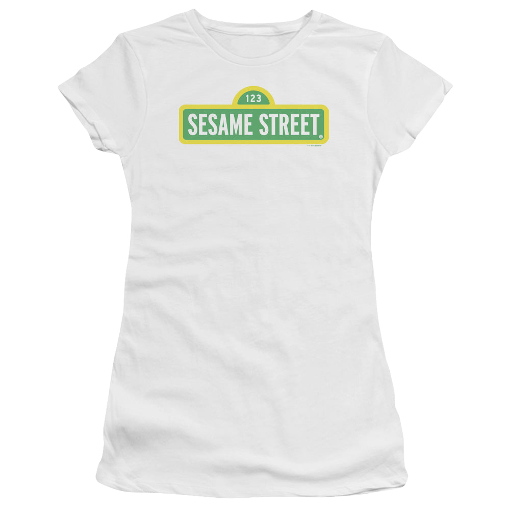 Sesame Street Logo - Juniors T-Shirt Juniors T-Shirt Sesame Street