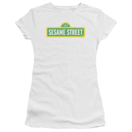 Sesame Street Logo - Juniors T-Shirt Juniors T-Shirt Sesame Street