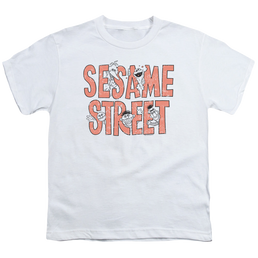 Sesame Street In Letters - Kid's T-Shirt Kid's T-Shirt (Ages 4-7) Sesame Street