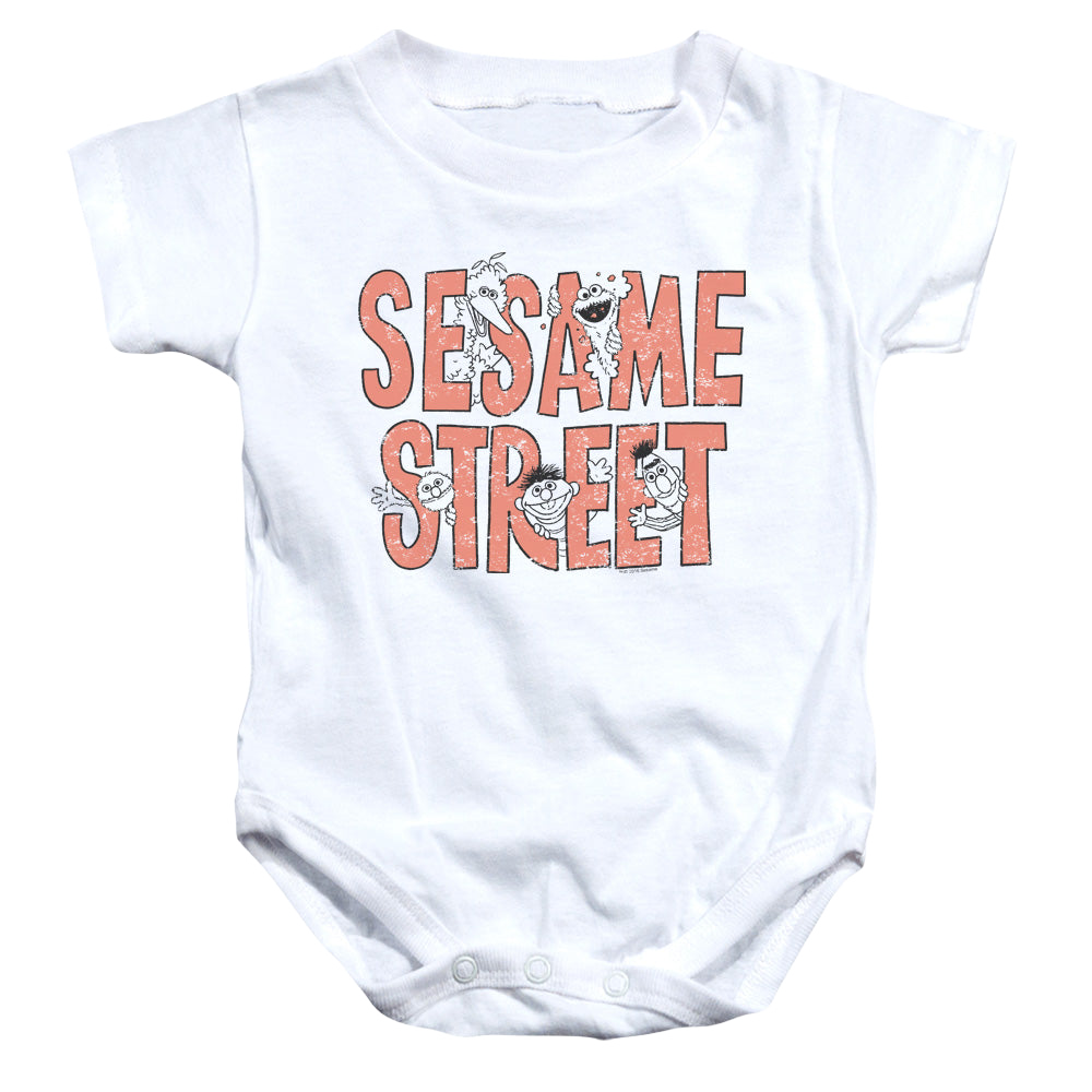 Sesame Street In Letters - Baby Bodysuit Baby Bodysuit Sesame Street
