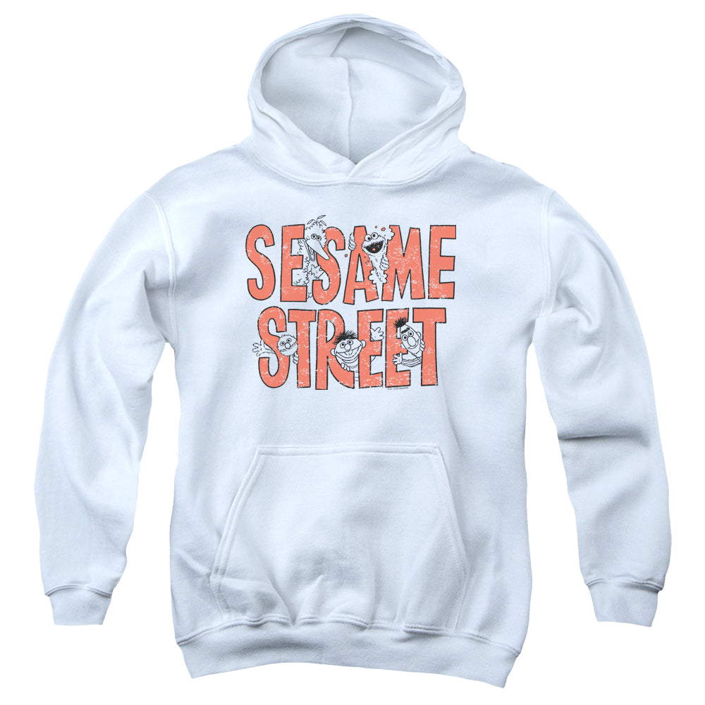 Sesame Street In Letters - Youth Hoodie Youth Hoodie (Ages 8-12) Sesame Street