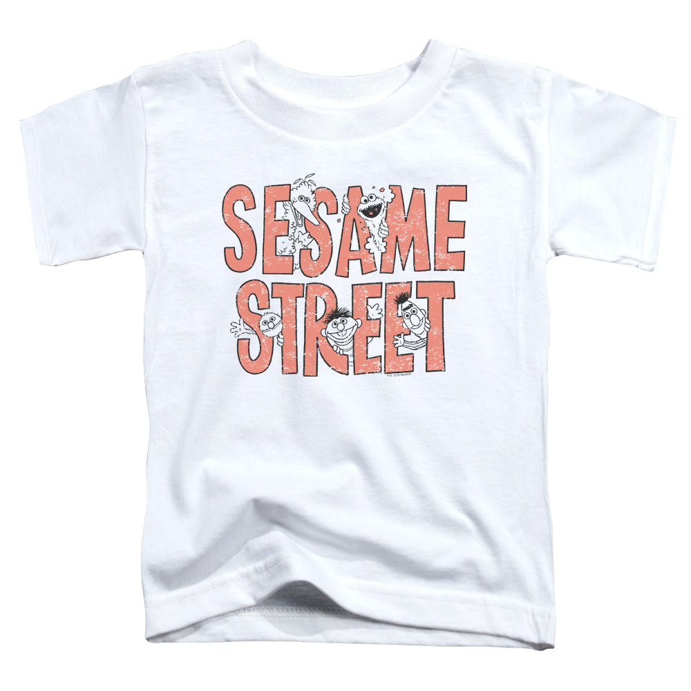 Sesame Street In Letters - Toddler T-Shirt Toddler T-Shirt Sesame Street