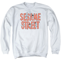 Sesame Street In Letters - Men's Crewneck Sweatshirt Men's Crewneck Sweatshirt Sesame Street