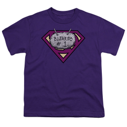 Superman Bizzaro # 1 Rock - Youth T-Shirt Youth T-Shirt (Ages 8-12) Superman