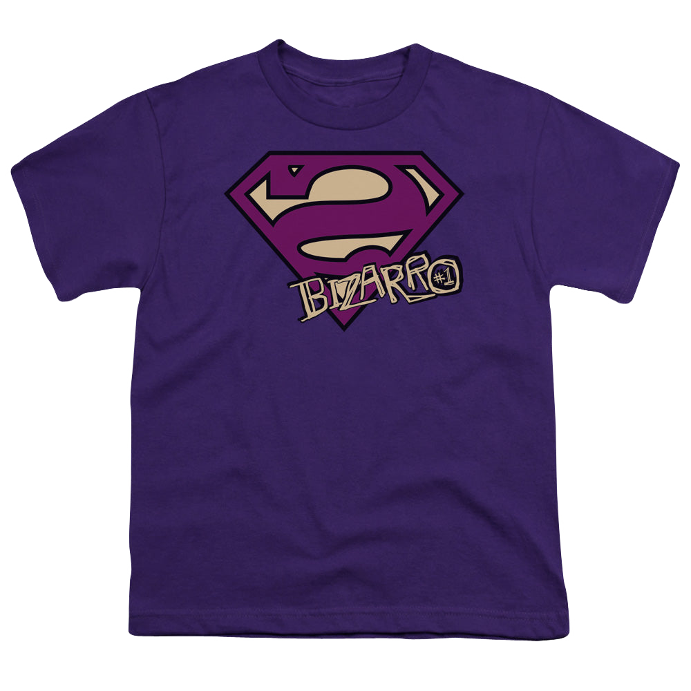 Superman Bizarro Shield - Youth T-Shirt Youth T-Shirt (Ages 8-12) Superman