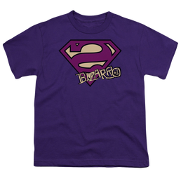 Superman Bizarro Shield - Youth T-Shirt Youth T-Shirt (Ages 8-12) Superman
