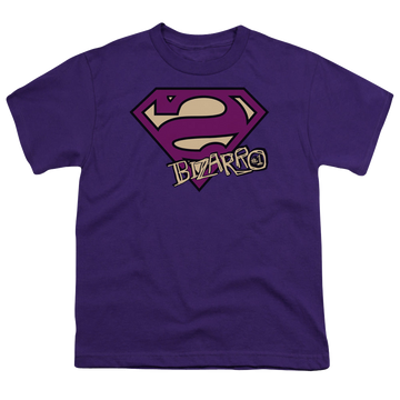Superman Bizarro Shield - Youth T-Shirt Youth T-Shirt (Ages 8-12) Superman