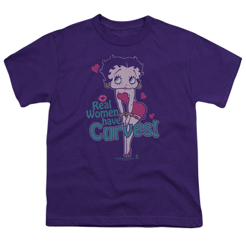 Betty Boop Curves - Youth T-Shirt Youth T-Shirt (Ages 8-12) Betty Boop