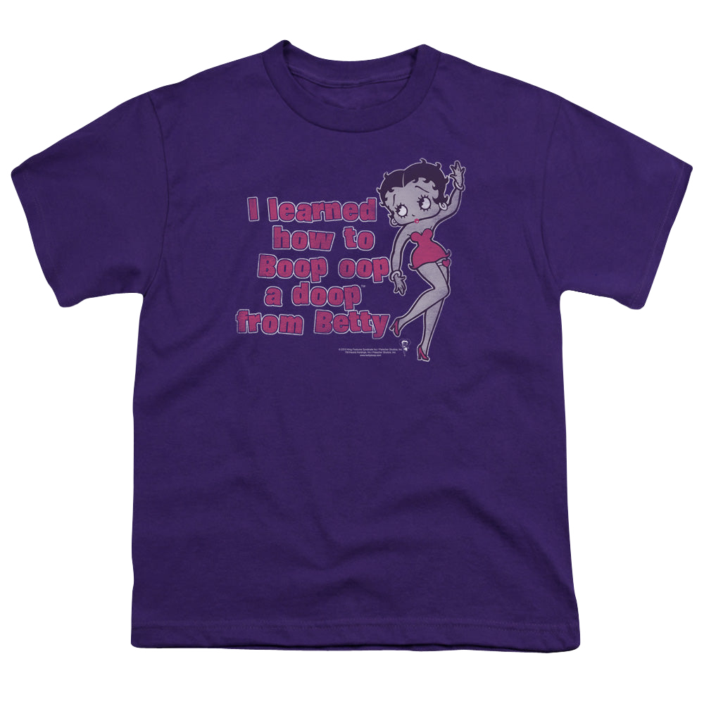 Betty Boop Learned From Betty - Youth T-Shirt Youth T-Shirt (Ages 8-12) Betty Boop