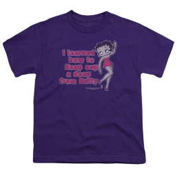 Betty Boop Learned From Betty - Youth T-Shirt Youth T-Shirt (Ages 8-12) Betty Boop