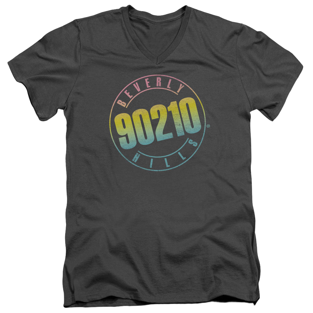 Beverly Hills 90210 Color Blend Logo - Men's V-Neck T-Shirt Men's V-Neck T-Shirt Beverly Hills 90210