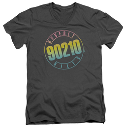 Beverly Hills 90210 Color Blend Logo - Men's V-Neck T-Shirt Men's V-Neck T-Shirt Beverly Hills 90210