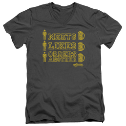 Cheers Man Meets Beer - Men's V-Neck T-Shirt Men's V-Neck T-Shirt Cheers