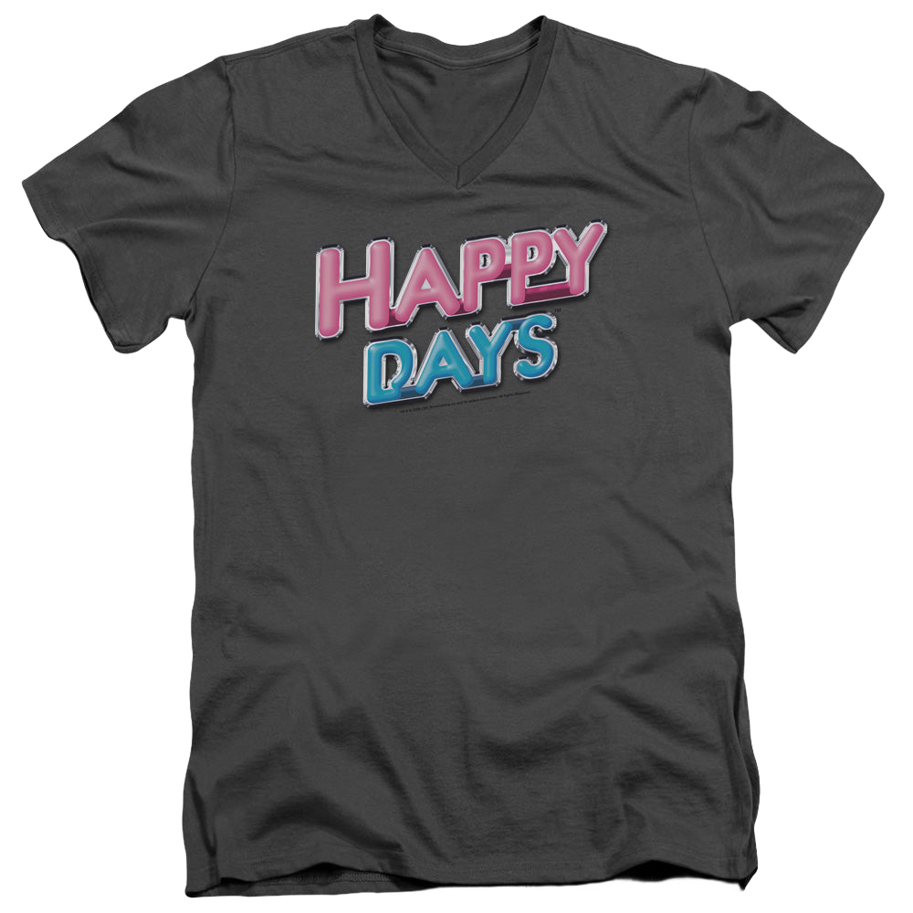 Happy Days Happy Days Logo - Men's V-Neck T-Shirt Men's V-Neck T-Shirt Happy Days