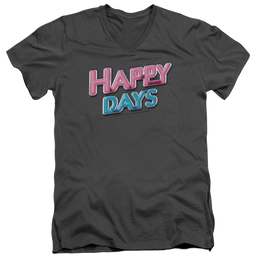 Happy Days Happy Days Logo - Men's V-Neck T-Shirt Men's V-Neck T-Shirt Happy Days