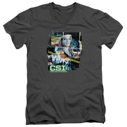 CSI Evidence Collage - Men's V-Neck T-Shirt Men's V-Neck T-Shirt CSI