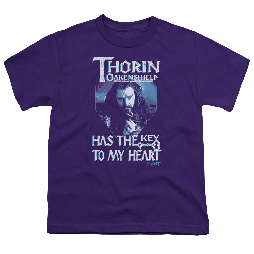 Hobbit Movie Trilogy, The Thorins Key - Youth T-Shirt Youth T-Shirt (Ages 8-12) Hobbit Movie Trilogy, The