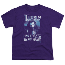 Hobbit Movie Trilogy, The Thorins Key - Youth T-Shirt Youth T-Shirt (Ages 8-12) Hobbit Movie Trilogy, The