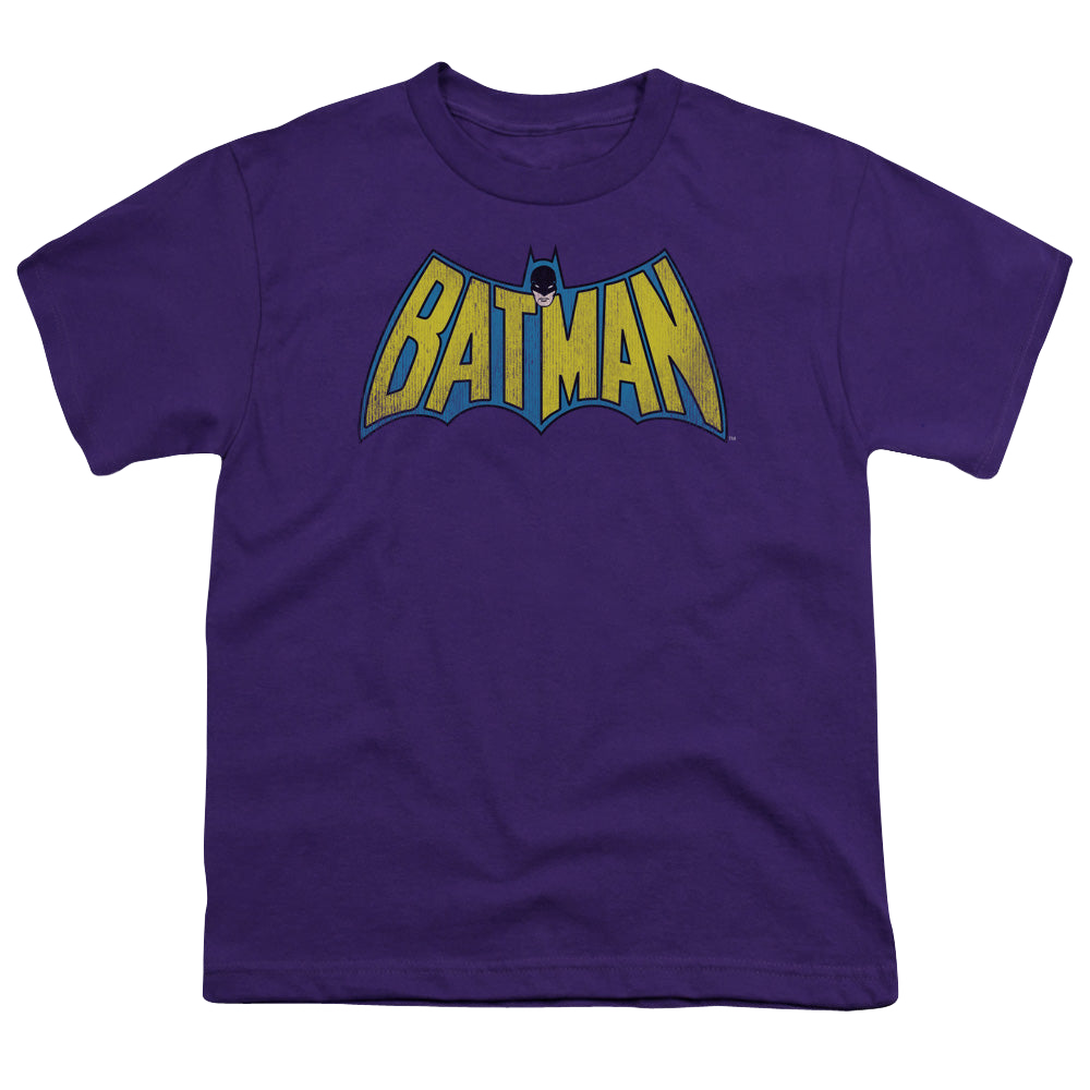 DC Batman Classic Batman Logo Distressed - Youth T-Shirt Youth T-Shirt (Ages 8-12) DC Batman