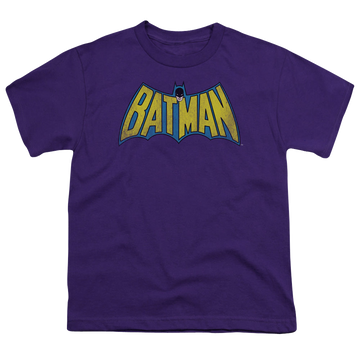 DC Batman Classic Batman Logo Distressed - Youth T-Shirt Youth T-Shirt (Ages 8-12) DC Batman