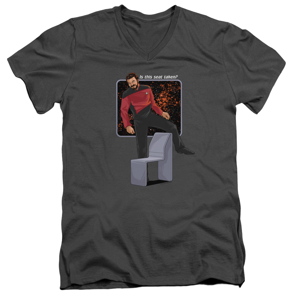 Star Trek The Next Generation Is This Seat Taken - Men's V-Neck T-Shirt Men's V-Neck T-Shirt Star Trek The Next Generation