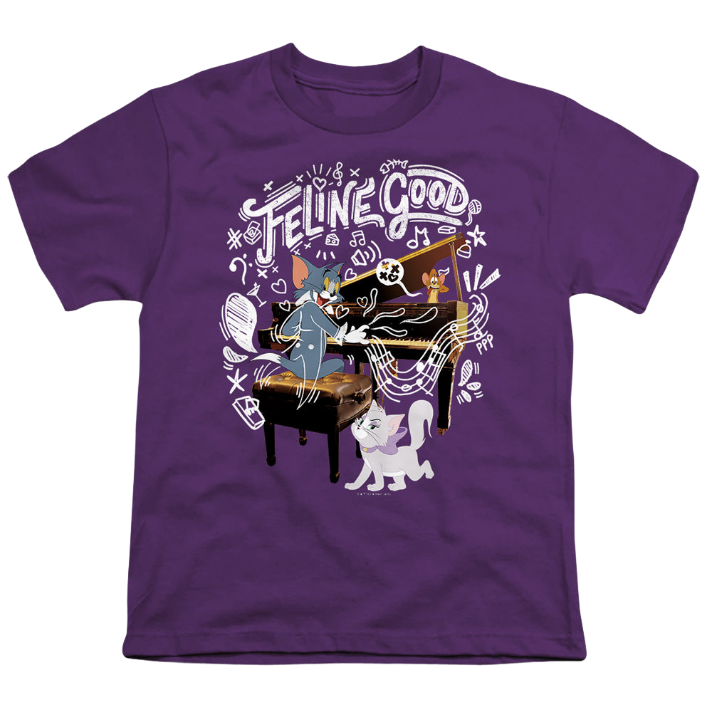 Tom and Jerry Feline Good - Youth T-Shirt Youth T-Shirt (Ages 8-12) Tom and Jerry