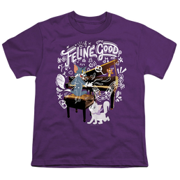 Tom and Jerry Feline Good - Youth T-Shirt Youth T-Shirt (Ages 8-12) Tom and Jerry