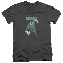 Green Lantern Desaturated Green Lantern - Men's V-Neck T-Shirt Men's V-Neck T-Shirt Green Lantern