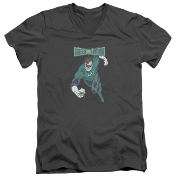 Green Lantern Desaturated Green Lantern - Men's V-Neck T-Shirt Men's V-Neck T-Shirt Green Lantern