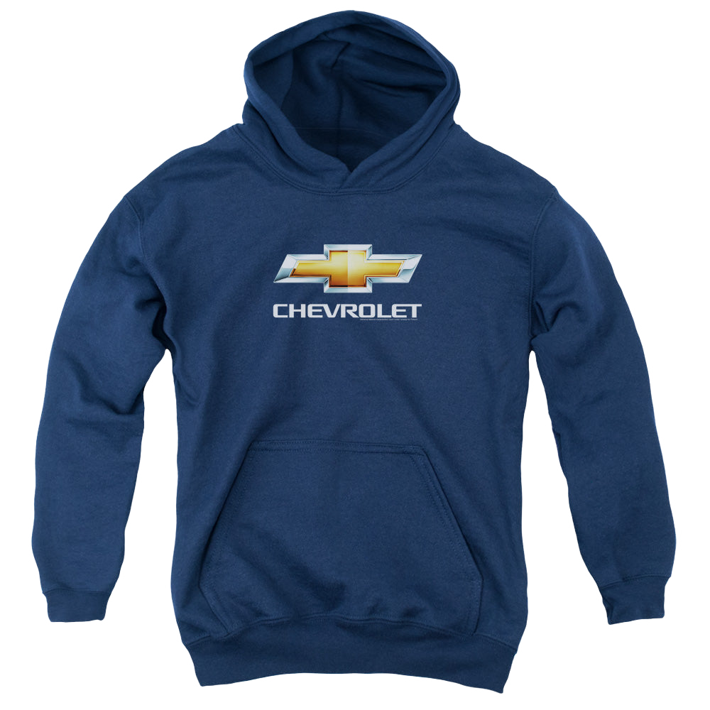 Chevrolet Chevy Bowtie Stacked - Youth Hoodie Youth Hoodie (Ages 8-12) Chevrolet